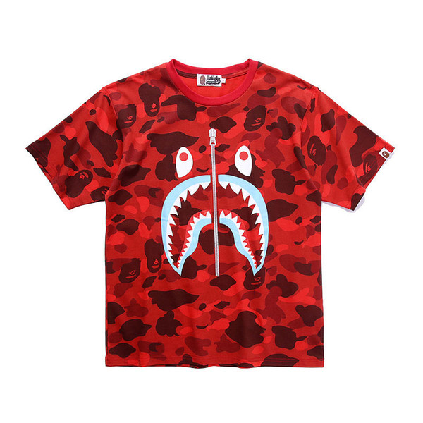 Bape Mens Designer T Shirt Bape Designer T Shirt Camouflage Men Women High Quality Tees M-2XL