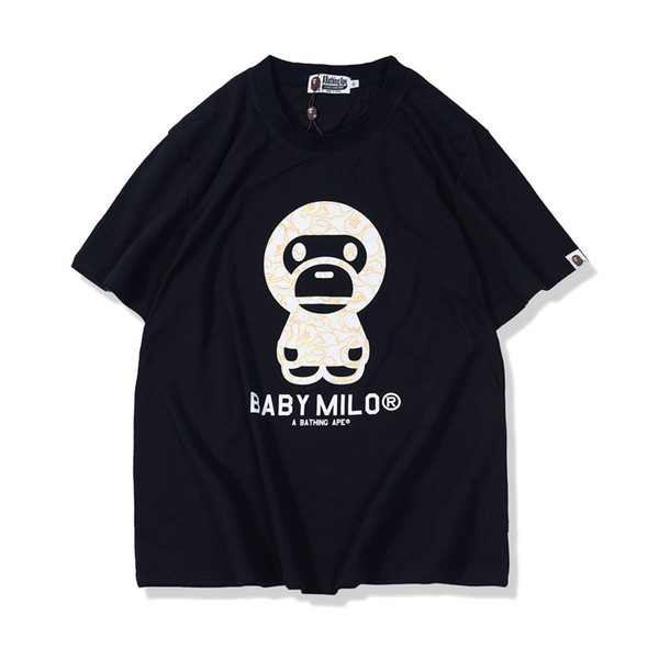 Bape Monkey Designer T Shirt Bape Mens Designer T Shirt Men Women Hip Hop Tees M-2XL