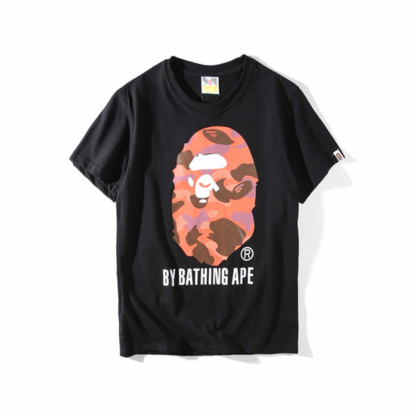 Bape Designer Mens T Shirt Mens Women High Quality Short Sleeves Luxury Copule Ape Printing Tees Size M-2XL