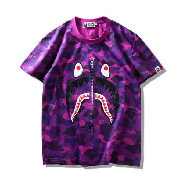 Bape Mens Designer T Shirt Fashion Mens Women Designer Short Sleeves A Bathing Ape Men High Quality Cotton T Shirt 5 Colors M-XL