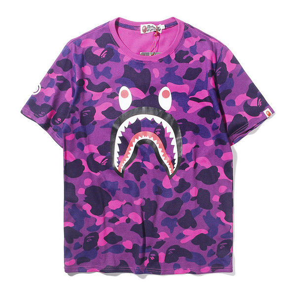 Bape Designer T Shirt Bape Mens Designer T Shirt Camouflage Printed Men Women Hip Hop Tee M-2XL