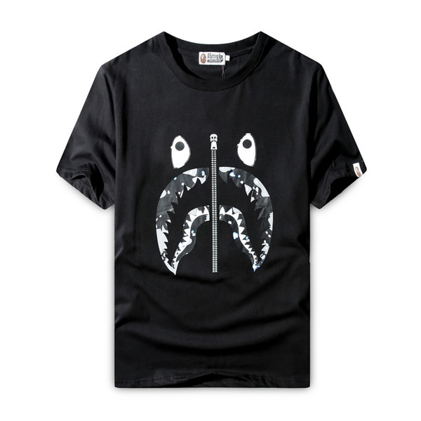 BAPE Fashion Brand Mens T Shirt Men Women Designer Summer Short Sleeves Black White High Quality Cotton short Tees