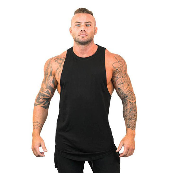 New Brand Summer Gym Clothing Bodybuilding Stringer Tank Top Men Fitness Singlets Weightlifting Sleeveless Shirt Cotton Muscle Vest for man