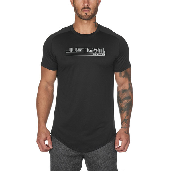 Muscleguys Gym T shirt Brand Clothing Mesh Fitness T-shirt Compression Short Sleeve Tshirt Bodybuilding Workout Tee-shirt