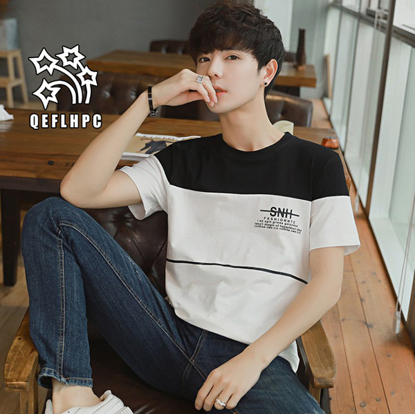 Man's T-shirt. Short sleeve. Spring summer autumn. Casual fashion men's T-shirts. 95% cotton. Men's Tees. Crew Neck. Men's Clothing. AC29