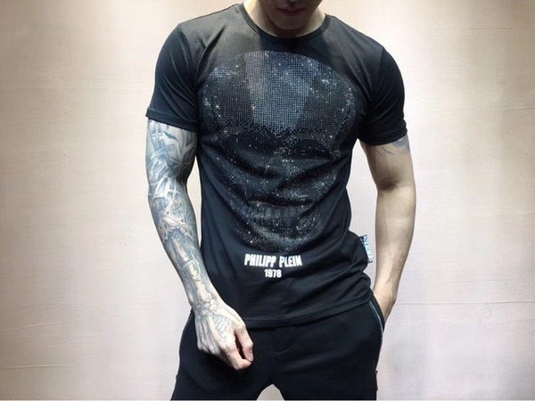 Mens Paris Designer Brand T Shirts New Summer Printed T-shirt Men Fashion T-shirt Male High Quality 100%Cotton Top Tees 7054