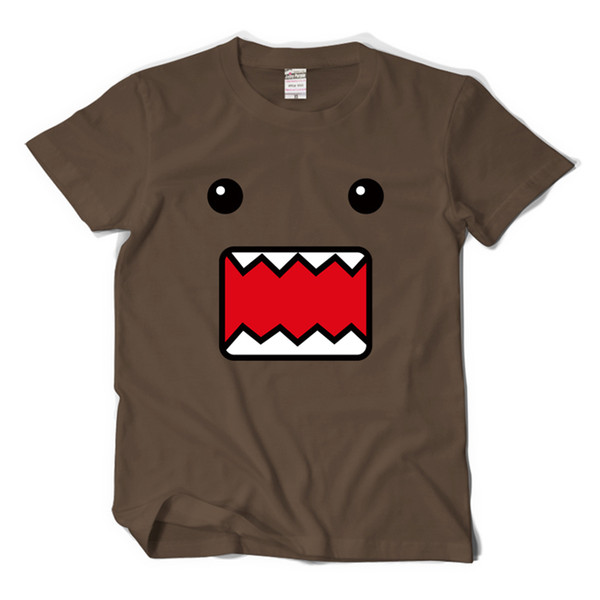 Japanese Style T-shirt Men DOMO-KUN Anime Fans Print Cotton Short Sleeve Tee Shirt Homme O-neck 2XL Casual Fits T-shirt Men Drop Ship Brazil