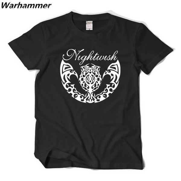 NightwishT shirt Men Metal Rock Band Tee Shirt Homme O-neck Short Sleeve XXL Printed Nightwish New Style Summer Cotton T shirt Drop Shipping