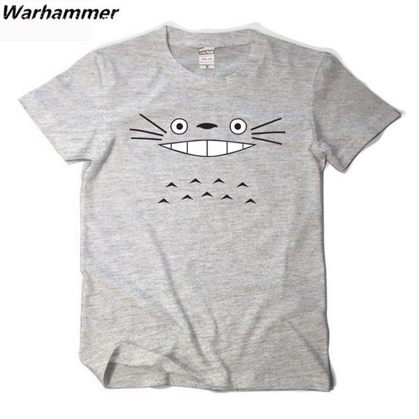 2017 New Arrival Animal TOTORO T shirt Kawaii Cartoon Anime O-neck Short Sleeved 3D T shirt TOTORO Fan Casual Cotton Mens Polks Dot T shirts