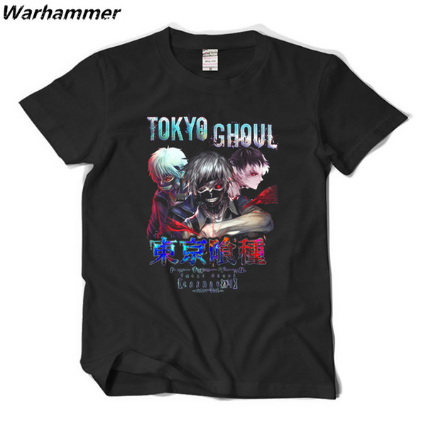 TOKYO YOUNG JUMP Printed Tee Shirts Homme Short Sleeve O-Neck Womens Summer Tokyo Ghoul Fans XS 2XL EU Size Casual Fit T-shirt Drop Shipping