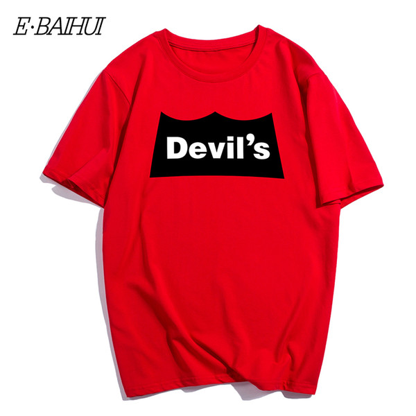 E-BAIHUI 2019 Summer Men T-shirt Casual O Neck T-shirts Brand Male Short Sleeve Loose T shirt Mens Tops Tees T-935