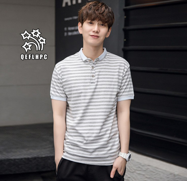 Man's T-shirt Short sleeve Spring summer Casual fashion men's T-shirts 95% cotton Men's Tees Crew Neck Men's Clothing black white polo A1752