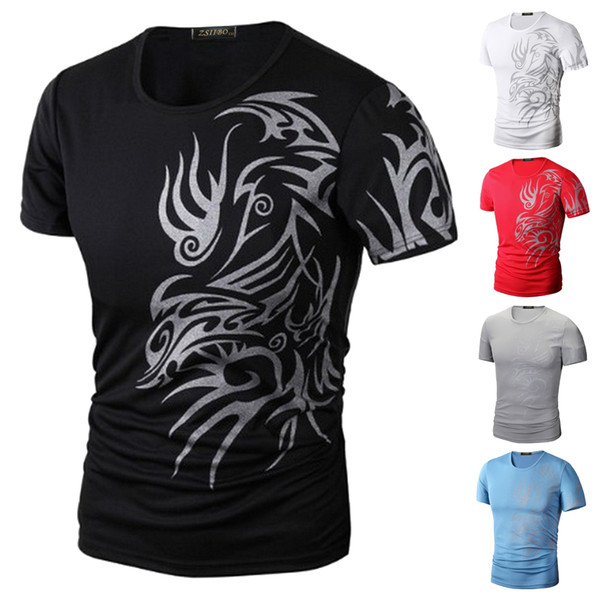 2017 Men's T-Shirt Fashion clothing Sport Shirt Printing ZSIIBO brand Elastic Product Good Quality Lower Price crossfit men shirt BTS TX70 F