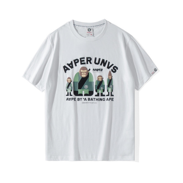 Aape T Shirt Fashion Mens Designer Print High Quality T Shirt Mens Womens Designer AAPE Tee Size M-2XL