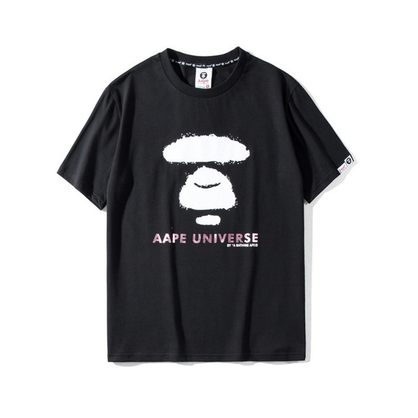 Aape T Shirt Mens Designer Quality Cotton Short Sleeves Summer Mens Designer Ape Head Printing Tees