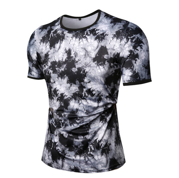 New Splash Ink Print Black T-shirt Simple Summer Cool Tee Fashion Casual Men Women Street Skateboard Short Sleeves