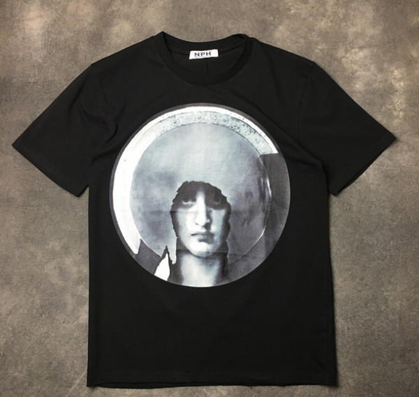 Men Women T shirts Dark Ring Notre Dame Printing Tshirt Kanye West Male Fashion New Design Tops Tees