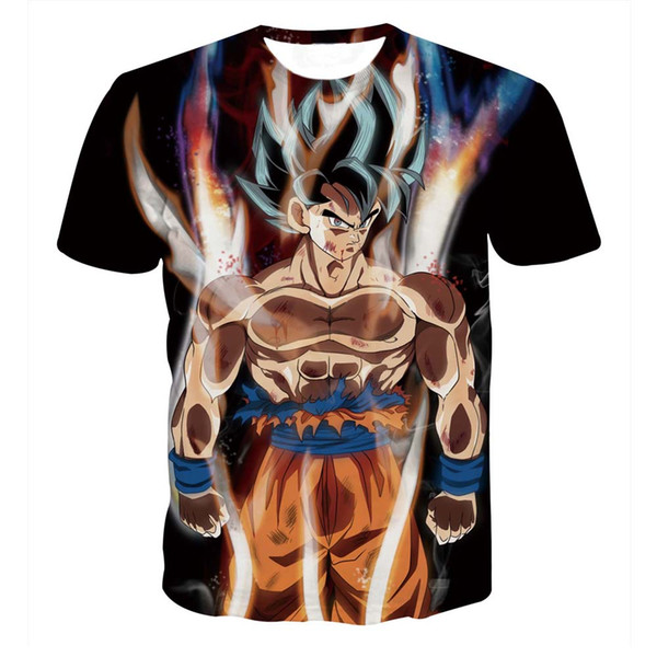 3D T-Shirts Mens Womens Cartoon Tee shirt Dragon Ball Z Print Super Saiyan Anime printed Unisex t-shirt