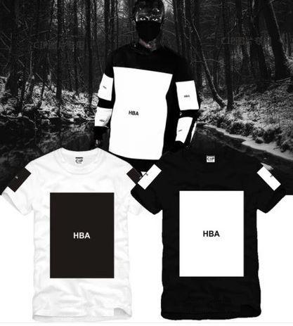 Free shipping Chinese Size S---XXXL summer t shirt Hood By Air HBA X Been Trill Kanye blank print Hba tee shirt 5 color 100% cotton