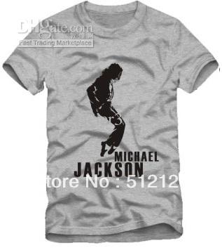 Shanghai Story New sale high quality dance king print tee Michael Jackson tshirt, Man In The Mirror men t shirt 100% cotton 6 color