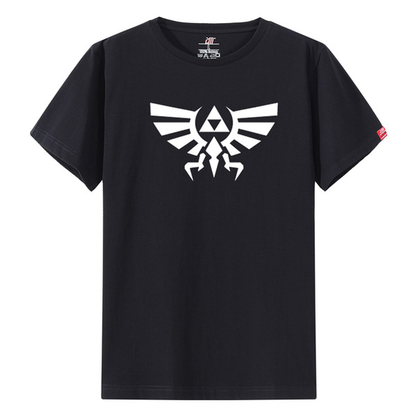 Unisex Anime The Legend of Zelda Cotton T-shirt Tee T Shirt Link Game Zelda logo cotton Loose Casual Tee T-shirt tops