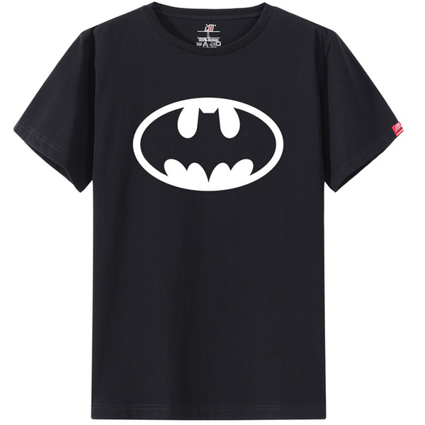 New 100% COTTON men t shirt casual short sleeve t-shirt for men batman print men T shirt O-Neck mens tee shirt