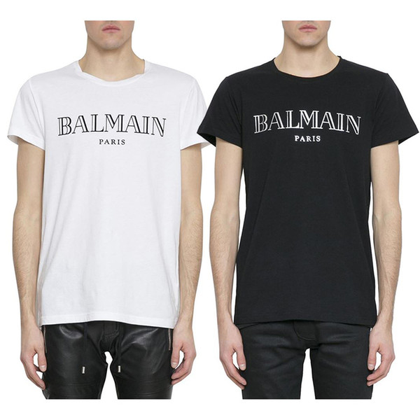 Balmain Mens T Shirts Designer Black White Red Yellow Mens Fashion Casual Clothes Designer T Shirts Top Short Sleeve S-XXL