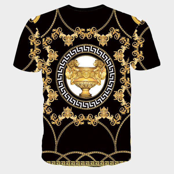 Designer Men's T-Shirts Apparel Europe and The United States The World's High-quality Printing Is Very Perfect Head There Medusa Label