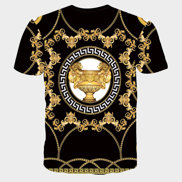 Apparel Europe and the United States the world's high-quality printing is very perfect head There Medusa label Men's T-Shirts Asia size