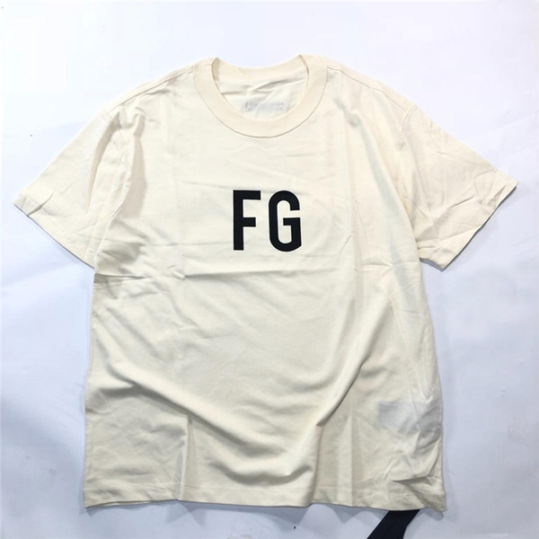 19SS FEAR OF GOD 6TH INSIDE OUT FG Letter Printed T-shirt Casual FOG GSummer Breathable Short Sleeve Hip Hop Street Skateboard Tee