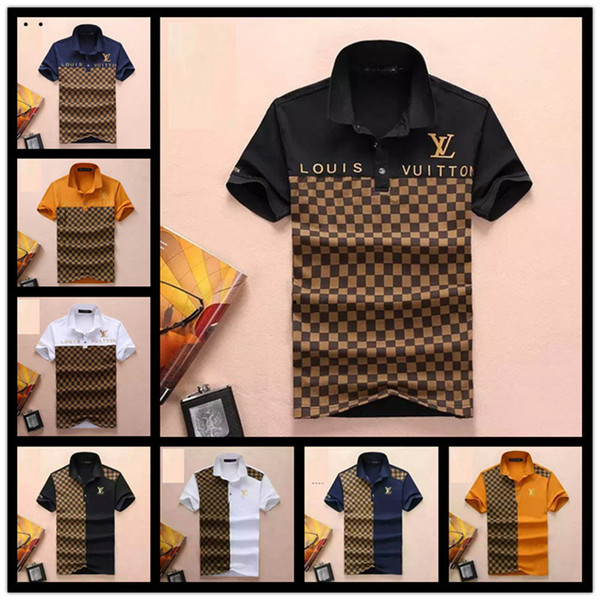 2019 New Men Designers Polo Shirts mens Tops TShirt Mens Clothing Luxurious Brand embroidery shirt men Clothes Size with M-3XL Streetwear