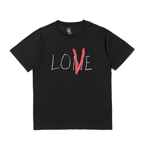 2018 s/s Best Quality Valentine's Day Limit LOVE Printed Women Men Couple T shirt tees Hiphop Men T shirt Vlone