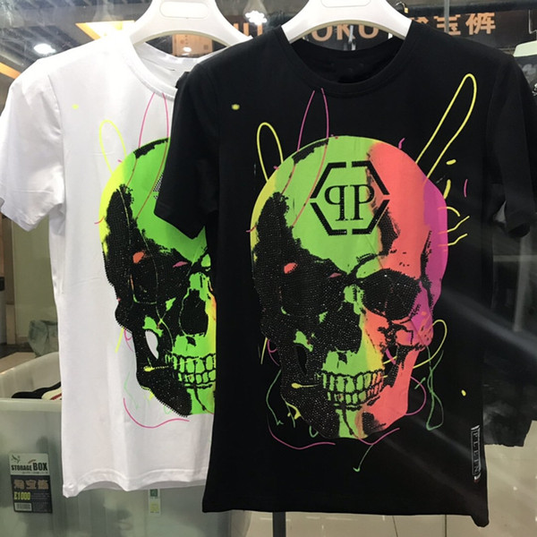 Designer quality cotton new O-neck short-sleeved T-shirt ghost head brand men's T-shirt fashion style sports men's T-shirt free shipping