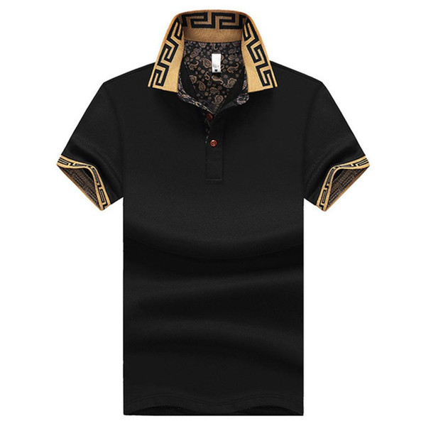 plus size M~5XL Men's Brand Polo Shirt For Men Designer Polos Men Short Sleeve shirt jerseys golftennis clothing XZ-041