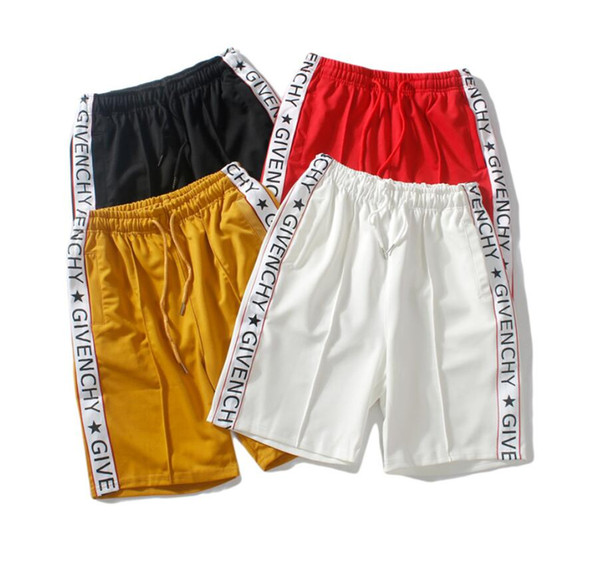 2019 Brand new designer New Summer Mens Side Stripe Shorts Men Beach Shorts Skateboard Short Pants Loose shorts