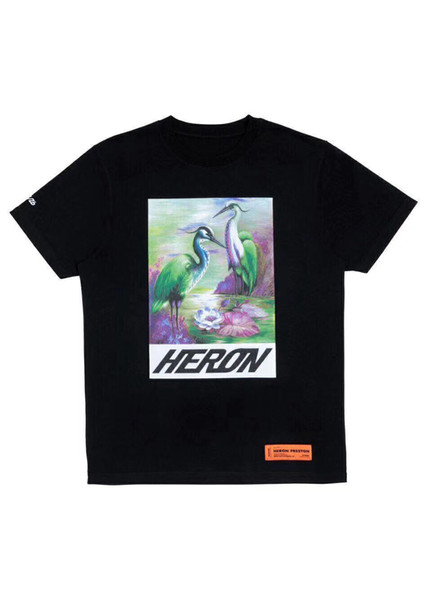 2019 Summer Style Heron Preston crane T-Shirt Men Women High Quality Cotton Heron Preston Tee Hip Hop Streetwear Heron Preston T-Shirt 666