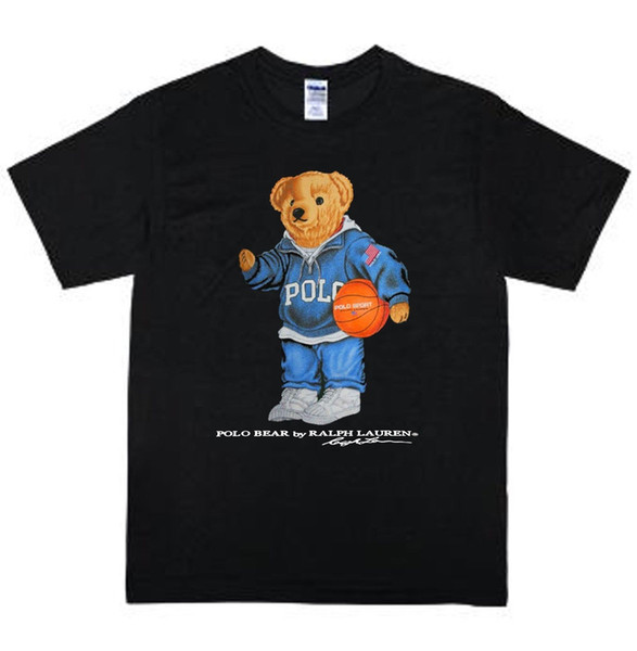 Vintage Polo Bear Play Basket T shirt Size S-2XL Reprint RareFunny free shipping Unisex Casual Tshirt