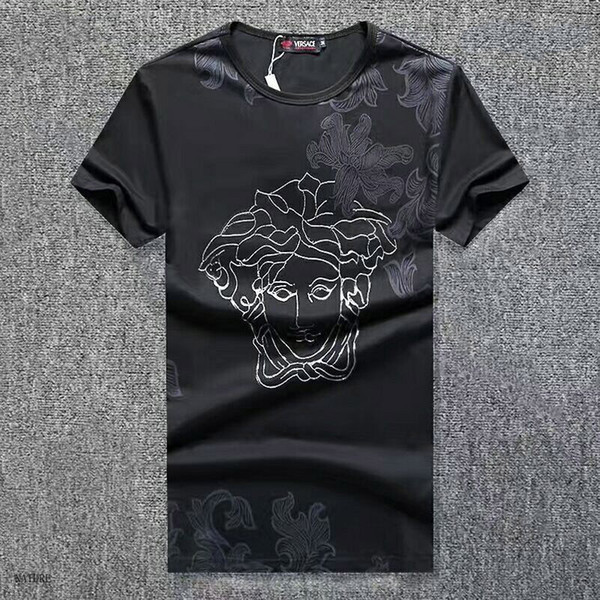 Mens Designer T Shirts Mens Clothing Luxury Shirt Fashion Summer Shirt Short Sleeve Crew Neck Cotton Blend Brand Shirt for Men Face Print