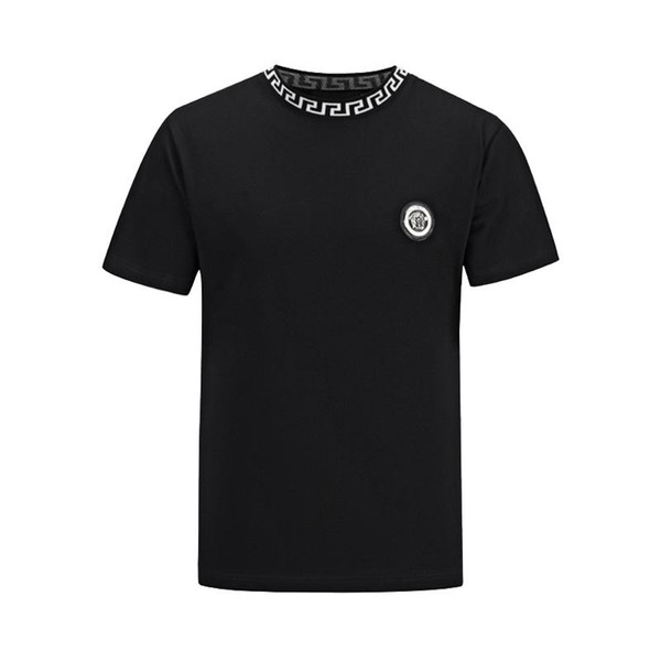 2019 Fashion Luxury t-shirt mens brand designer t shirts Short sleeve ROMA letter embroidery FEN Patch Round neck Top quality tag