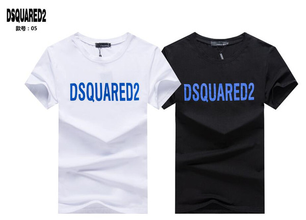 2019 19ss Ds2 T-shirt Fashion D2 Icon Men High Quality Cotton Summer Short Sleeve T shirts Brands Men's Letter Print Tee 05