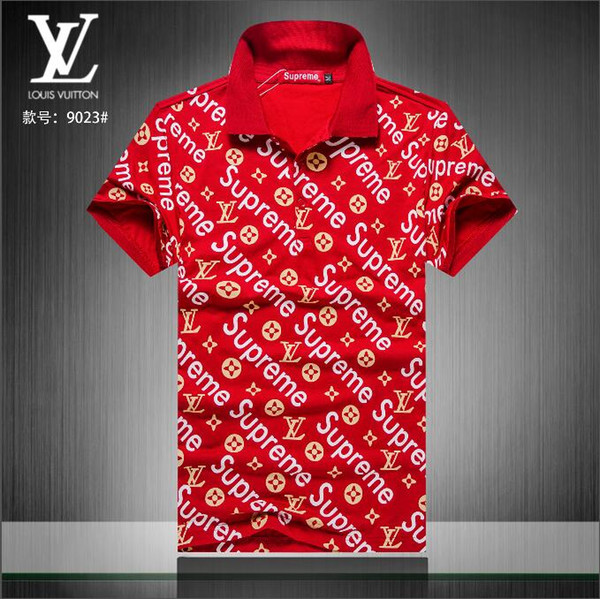 summer 18ss designers tag snake print clothing men fabric letter polo g t-shirt collar casual women tshirt tee shirt tops 9023