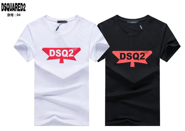 19ss Ds2 T-shirt Fashion D2 Icon Men High Quality Cotton Summer Short Sleeve T shirts Brands Men's Letter Print Tee 04