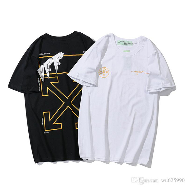 2019 men's new short-sleeved T-shirt summer fashion men's printed round collar breathable top fashion slim style half sleeve 01