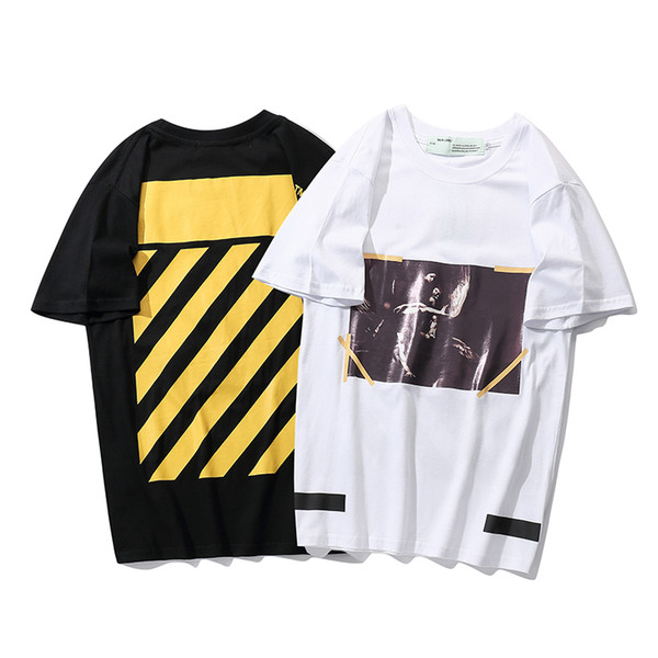 2019 summer new high-end men's Women's clothingbrand t-shirt fashion short snsleeve ake printing fashion t shirt Men's Tops T-Q06