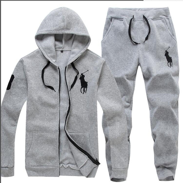 2018 Men's Hoodies and Sweatshirts Sportswear Man Polo Jacket pants Jogging Jogger Sets Turtleneck Sports Big horse Tracksuits Sweat Suits