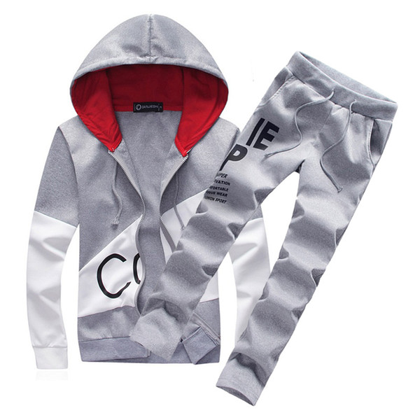 Brand Sporting Suit Men Warm Hooded Tracksuit Track Men's Sweat Suits Set Letter Print Large Size Sweatsuit Male Sets