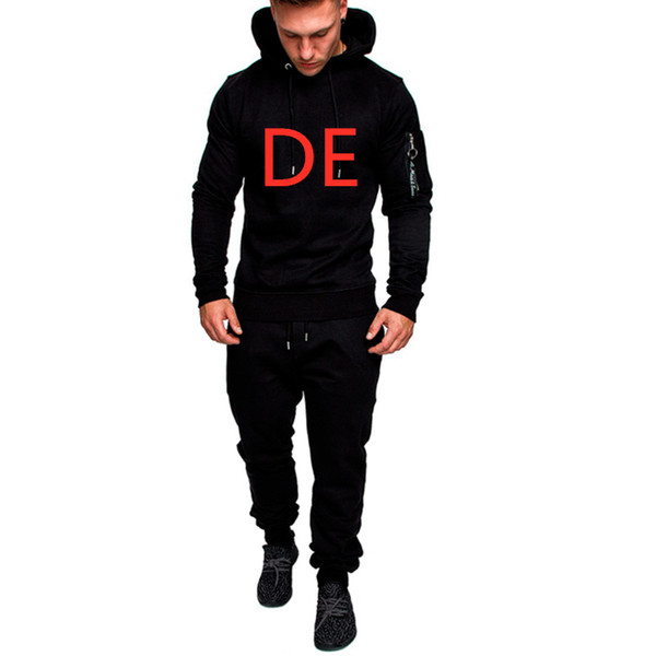 DE News Men Suits Print Any Car Logo Hooded Custom Made Spring Sportswear Suit Sweatshirts Man Tracksuits Pullover Coat Harajuku