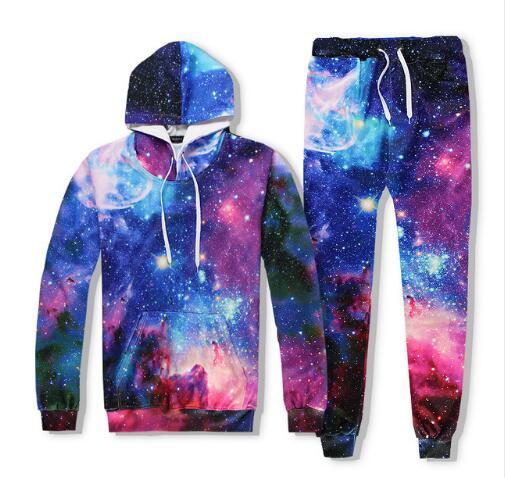 Design Cool 3D Print Space Galaxy Night Hoodies Women/Men Fashion Sweatshirt Sudaderas Hombre Tracksuit Jogger Pant Sets Outfits