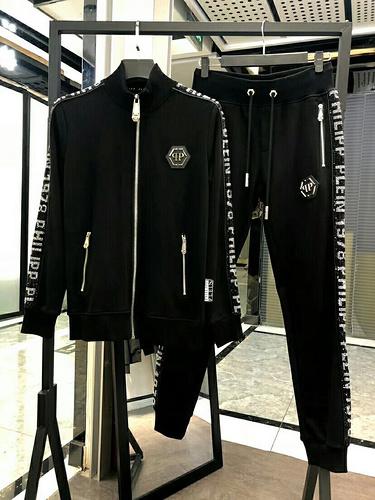 Printed Phillip Plain Tracksuit Men's spring Tracksuit Set New style Sportswear Suit for Man Track PP Suits Sets 2pcs Coat+Pants