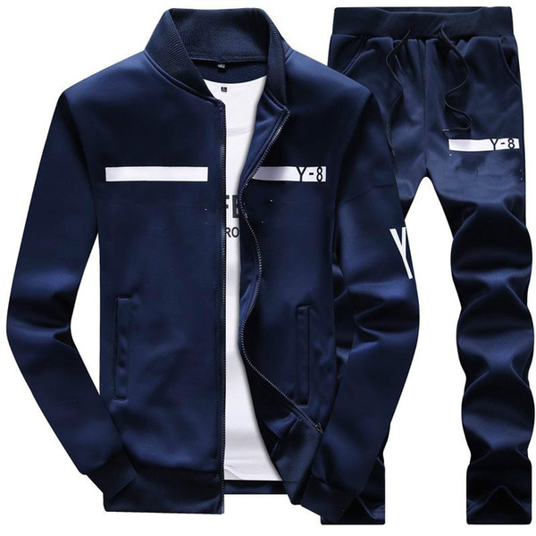 New Brand Designer Tracksuit Men Luxury Winter Sportswear Hoodies Coat Loose Mens Tracksuits Zipper Sets Plus Size Coat Pant